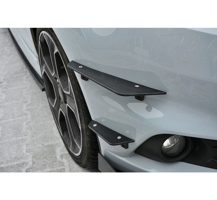 Maxton Design Front Bumper Wings (Canards) Ford Fiesta ST Mk7 FL