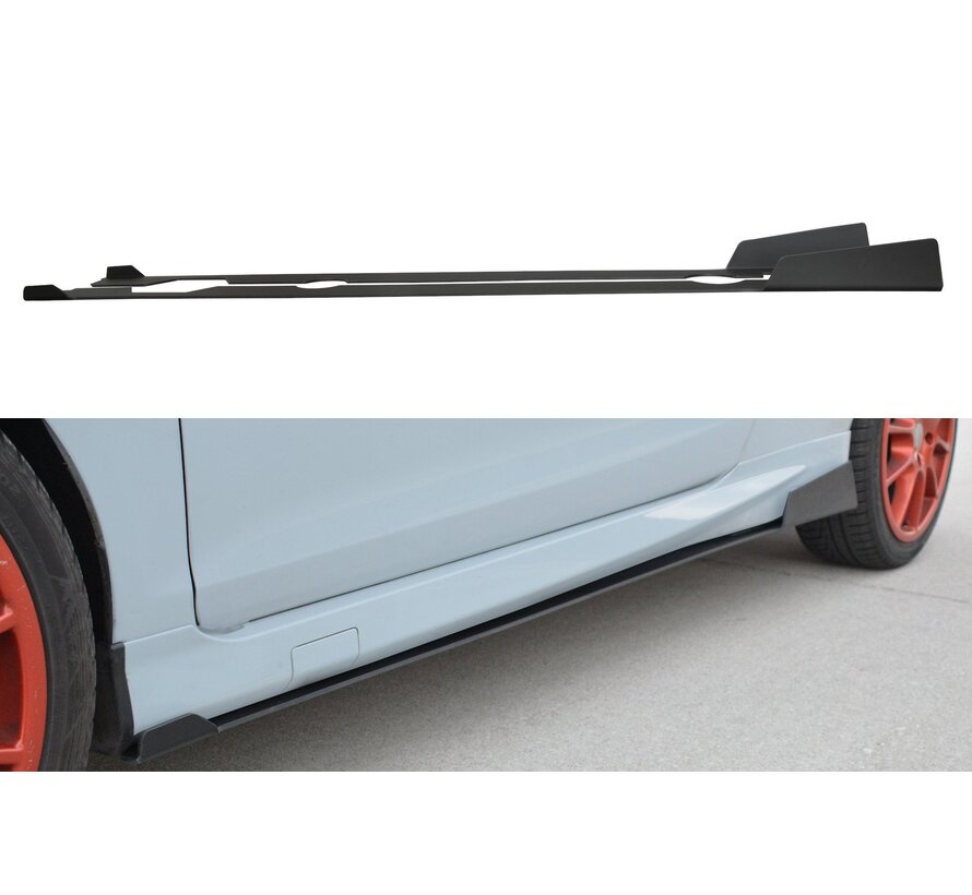 Maxton Design Racing Side Skirts Diffusers Ford Fiesta ST Mk7 FL