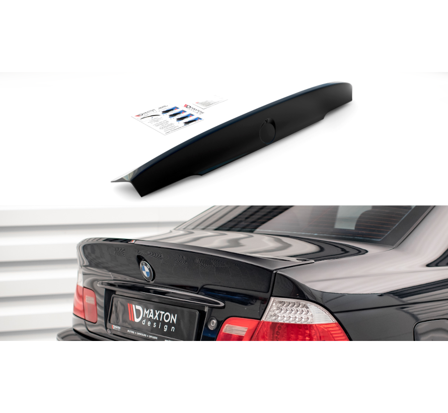 Maxton Design REAR SPOILER / LID EXTENSION BMW 3 E46 COUPE < M3 CSL LOOK > (FOR PAINTING)