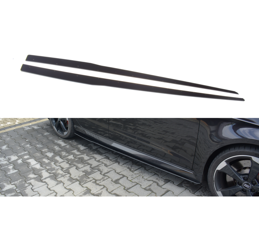 Maxton Design Racing Side Skirts Diffusers V.1AUDI Audi RS3 8V FL Sportback