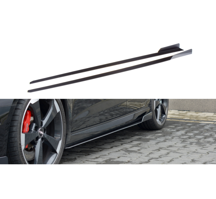 Maxton Design Racing Side Skirts Diffusers V.2 AUDI Audi RS3 8V FL Sportback