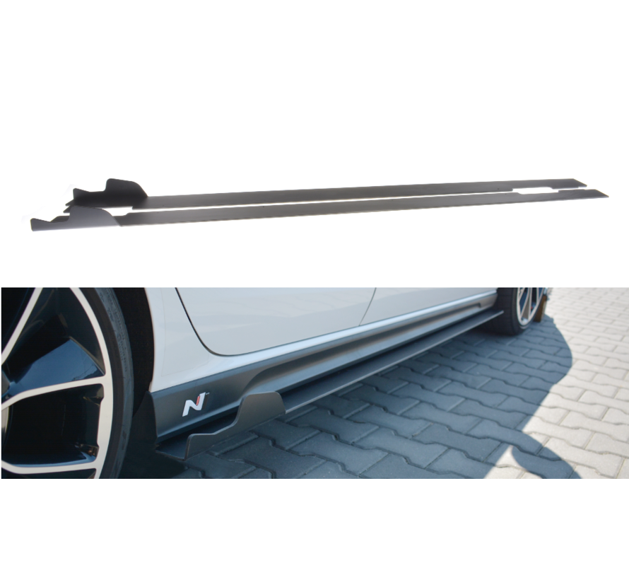 Maxton Design RACING SIDE SKIRTS DIFFUSERS HYUNDAI I30 Mk3 N