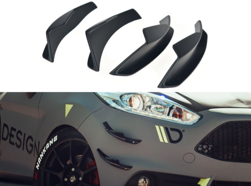 Maxton Design Maxton Design Front Bumper Wings (Canards) Ford Fiesta 7 ST Facelift