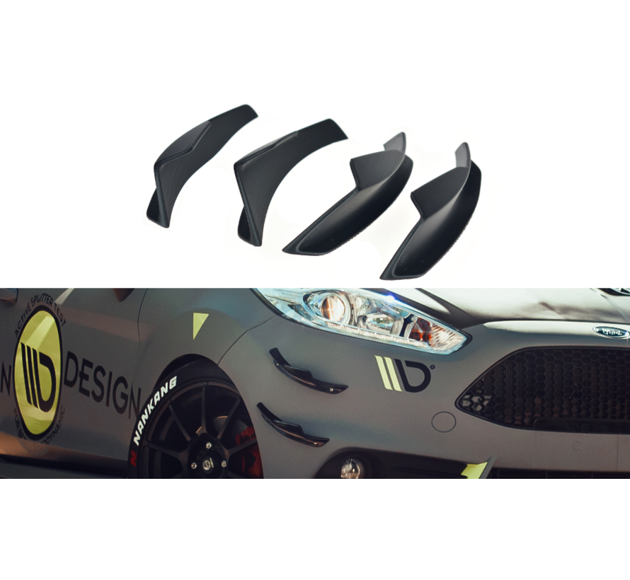 Maxton Design Front Bumper Wings (Canards) Ford Fiesta 7 ST Facelift