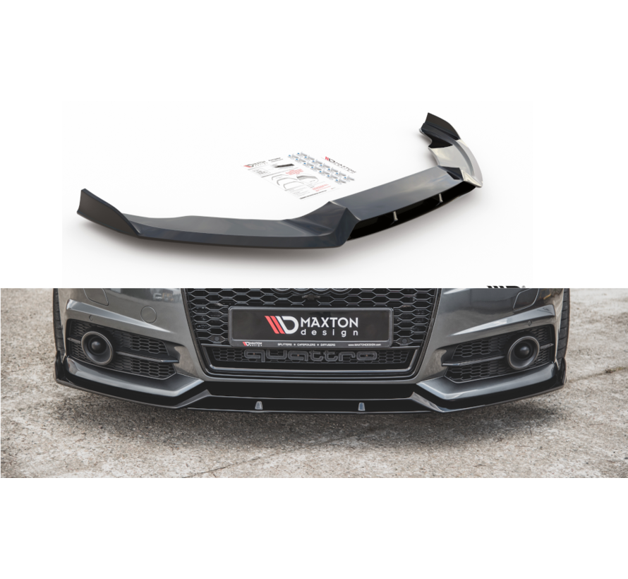 Maxton Design Front Splitter Audi S6 / A6 S-Line C7 FL