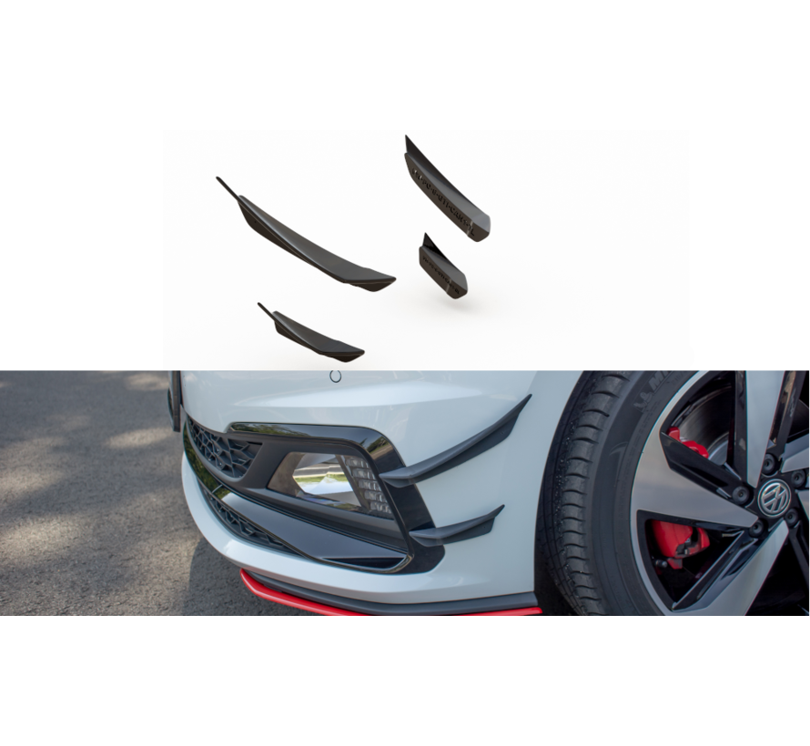 Maxton Design Front Bumper Wings (Canards) VW Polo GTI Mk 6