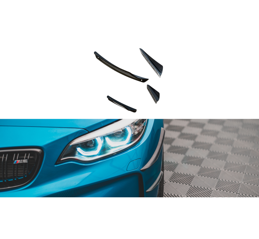 Maxton Design Front Bumper Wings (Canards) BMW M2 F87