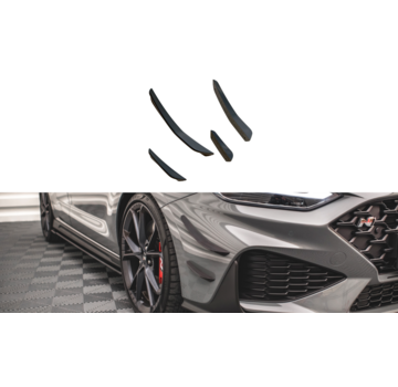 Maxton Design Maxton Design Front Bumper Wings (Canards) Hyundai I30 N Hatchback/Fastback Mk3 Facelift