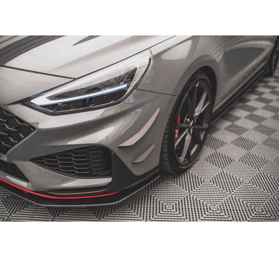 Maxton Design Front Bumper Wings (Canards) Hyundai I30 N Hatchback/Fastback Mk3 Facelift