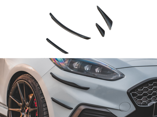 Maxton Design Maxton Design Front Bumper Wings (Canards) V.3 Ford Fiesta Mk8 ST / ST-Line