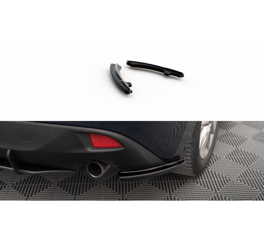 Maxton Design Rear Side Splitters Mazda 3 Mk3