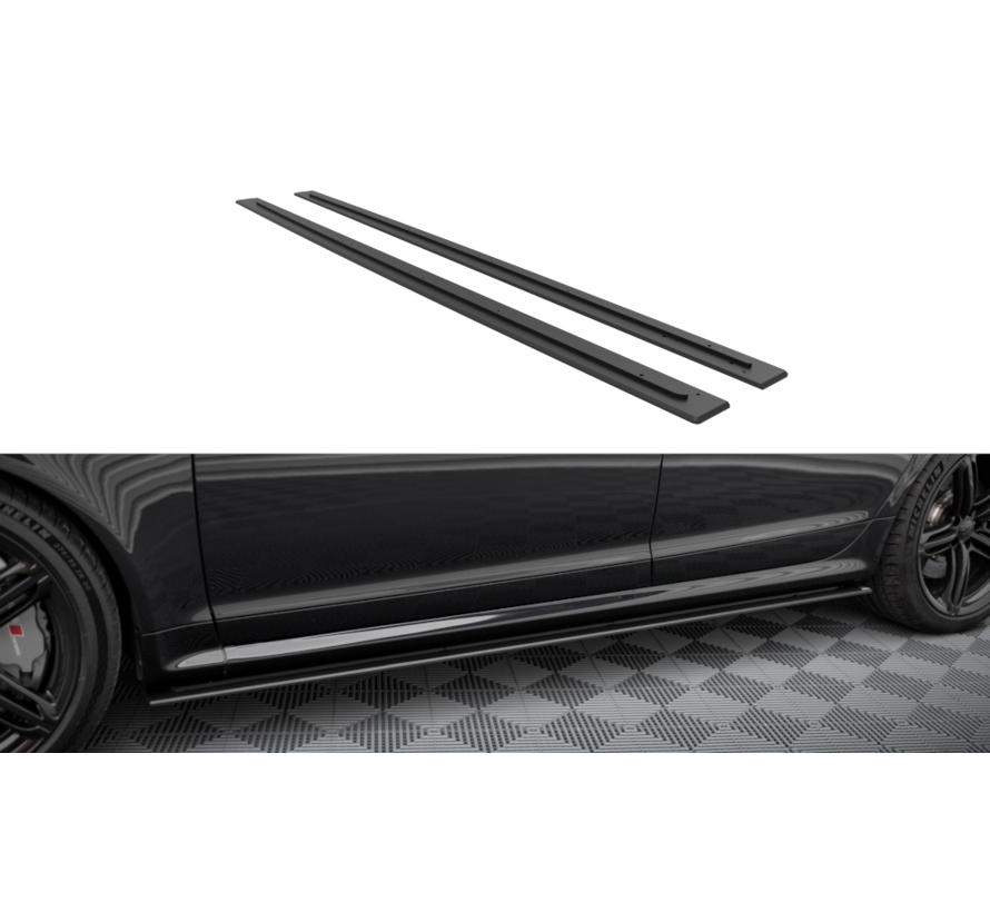 Maxton Design Street Pro Side Skirts Diffusers Audi RS6 Avant C6