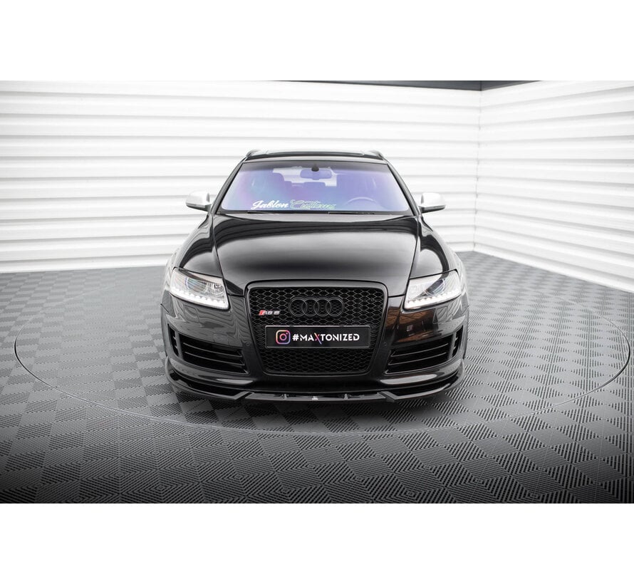 Maxton Design Front Splitter V.2 Audi RS6 Avant C6