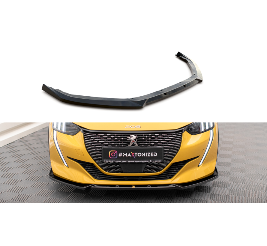 Maxton Design Front Splitter V.1 Peugeot 208 GT Mk2