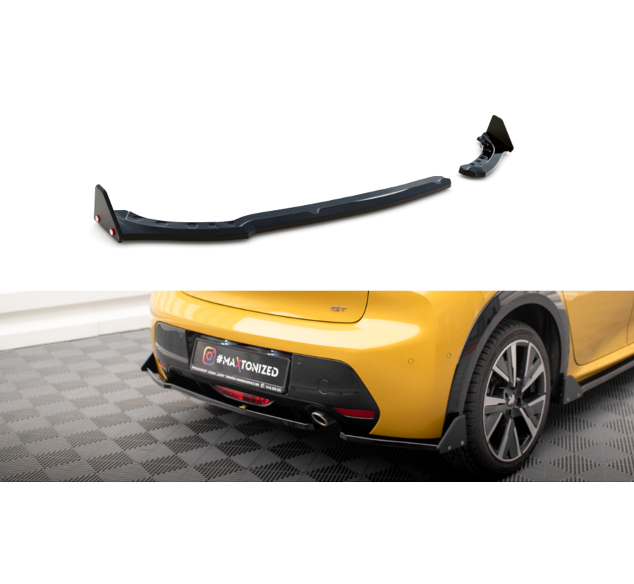 Maxton Design Rear Side Splitters V.1 + Flaps Peugeot 208 GT Mk2