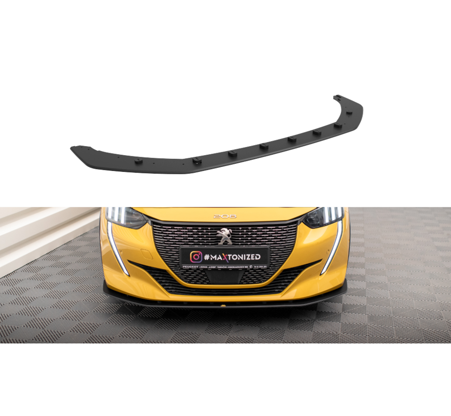 Maxton Design Street Pro Front Splitter Peugeot 208 GT Mk2