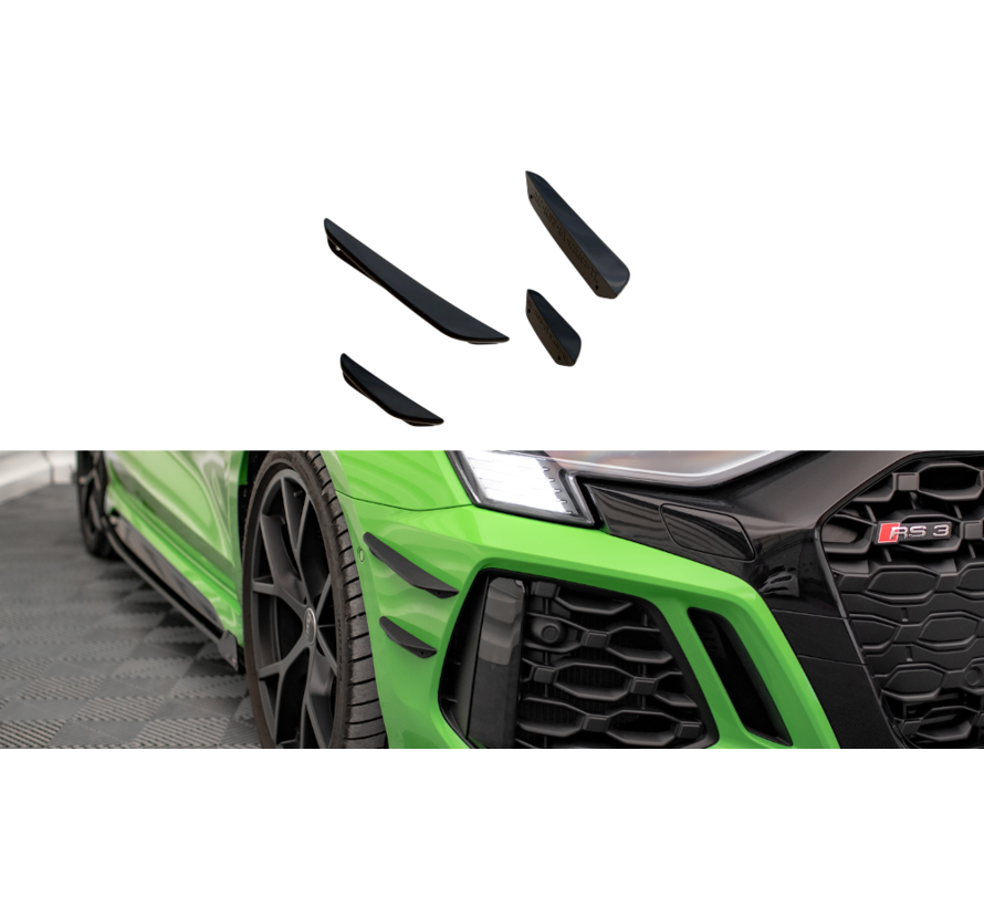 Maxton Design Front Bumper Wings (Canards) Audi RS3 8Y