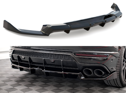 Maxton Design Maxton Design Central Rear Splitter (with vertical bars) Lamborghini Urus Mk1