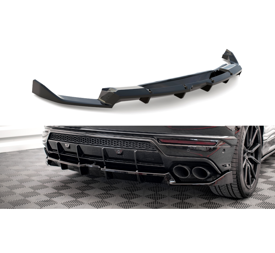 Maxton Design Central Rear Splitter (with vertical bars) Lamborghini Urus Mk1