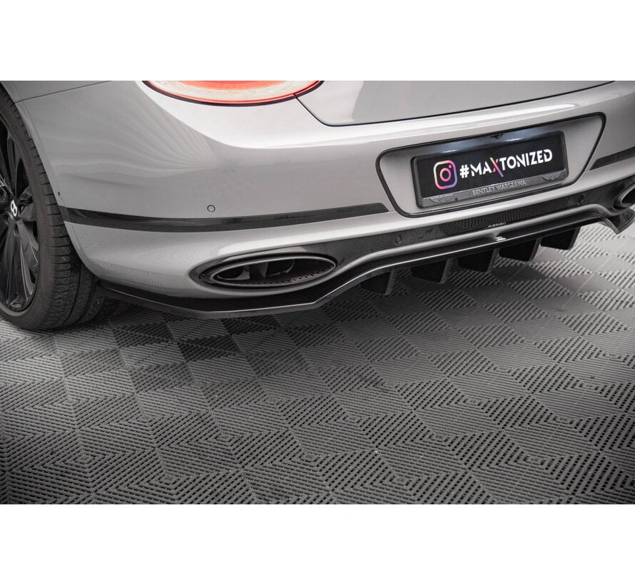 Maxton Design Central Rear Splitter (with vertical bars) Bentley Continental GT Mk3