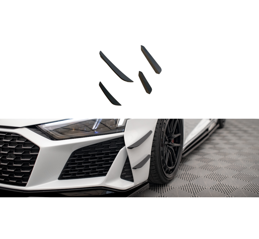 Maxton Design Front Bumper Wings (Canards) Audi R8 Mk2 Facelift