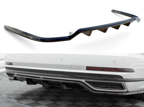 Maxton Design Maxton Design Central Rear Splitter (with vertical bars) Audi A8 S-Line D5
