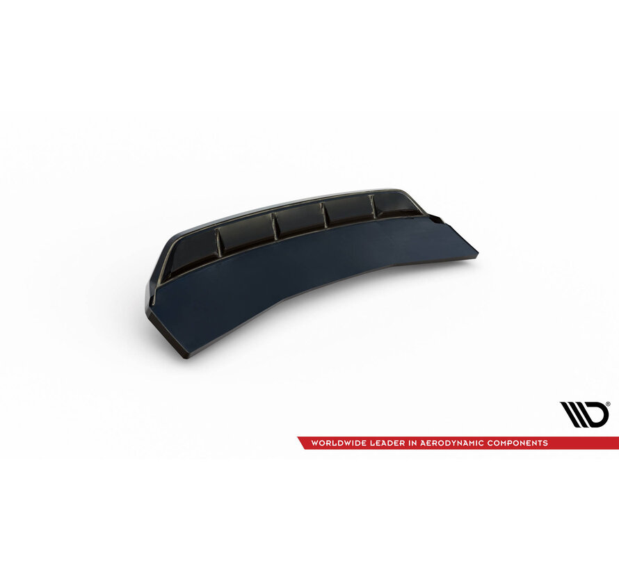 Maxton Design Central Rear Splitter (with vertical bars) Audi A4 Competition B9