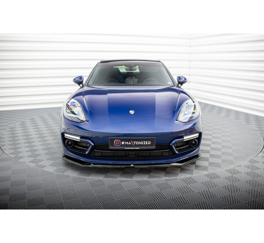 Maxton Design Front Splitter V.1 Porsche Panamera E-Hybrid 971 Facelift