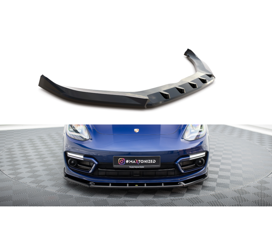 Maxton Design Front Splitter V.2 Porsche Panamera E-Hybrid 971 Facelift