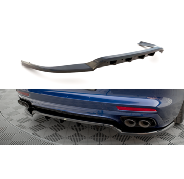 Maxton Design Maxton Design Central Rear Splitter (with vertical bars) Porsche Panamera E-Hybrid 971 Facelift