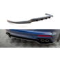 Maxton Design Central Rear Splitter (with vertical bars) Porsche Panamera E-Hybrid 971 Facelift