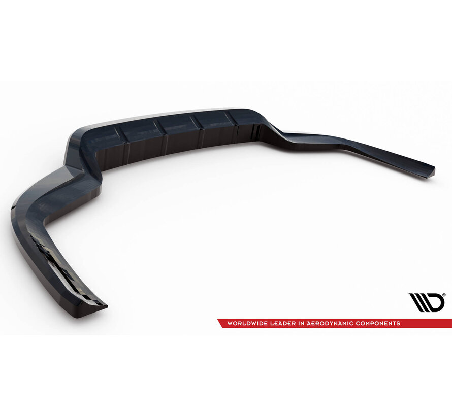 Maxton Design Central Rear Splitter (with vertical bars) Porsche Panamera E-Hybrid 971 Facelift