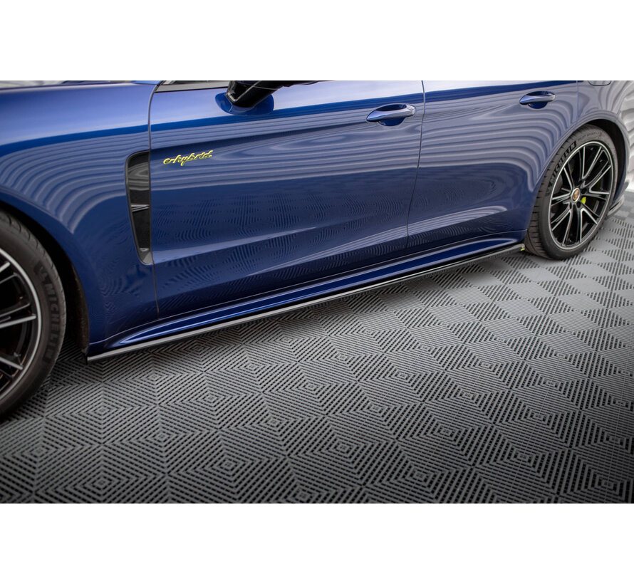 Maxton Design Side Skirts Diffusers Porsche Panamera E-Hybrid 971 Facelift