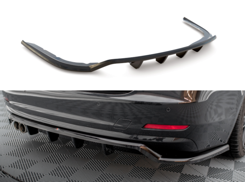 Maxton Design Maxton Design Central Rear Splitter (with vertical bars) passend voor BMW 4 Gran Coupe F36