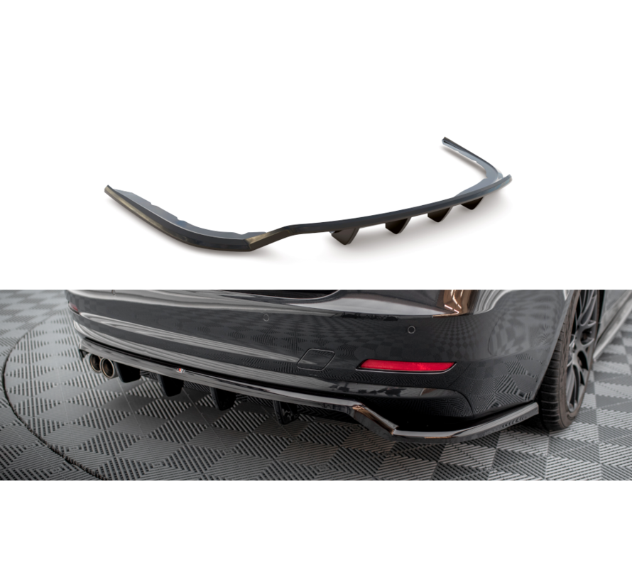 Maxton Design Central Rear Splitter (with vertical bars) BMW 4 Gran Coupe F36