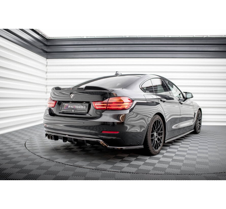 Maxton Design Central Rear Splitter (with vertical bars) BMW 4 Gran Coupe F36