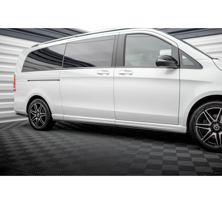 Maxton Design Side Skirts Diffusers Mercedes-Benz V-Class Extra Long AMG-Line W447 Facelift