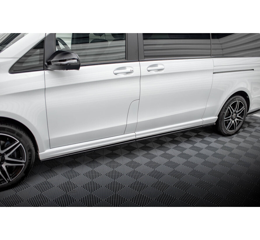 Maxton Design Side Skirts Diffusers Mercedes-Benz V-Class Extra Long AMG-Line W447 Facelift