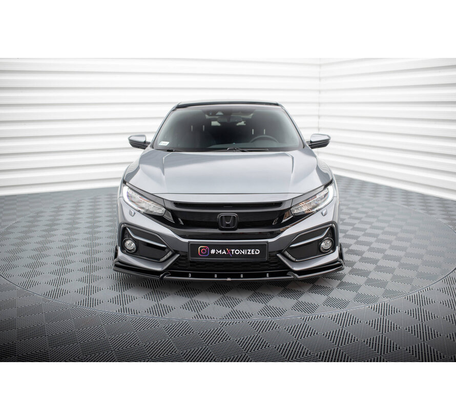 Maxton Design Front Splitter + Flaps Honda Civic Sport Mk 10