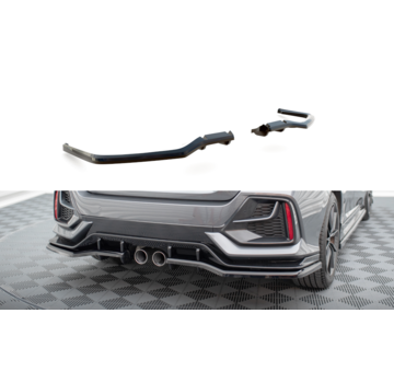 Maxton Design Maxton Design Central Rear Splitter (with vertical bars) Honda Civic Sport Mk 10 Facelift