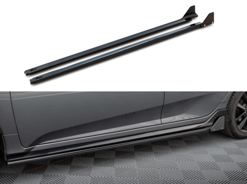 Maxton Design Maxton Design Side Skirts Diffusers + Flaps Honda Civic Sport Mk 10