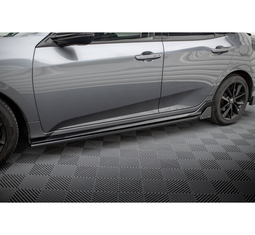 Maxton Design Side Skirts Diffusers + Flaps Honda Civic Sport Mk 10