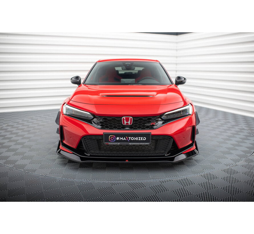 Maxton Design Front Splitter V.1 + Flaps Honda Civic Type-R Mk 11