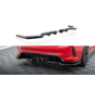 Maxton Design Central Rear Splitter (with vertical bars) V.1 Honda Civic Type-R Mk 11