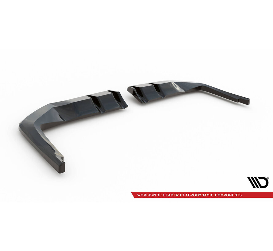 Maxton Design Central Rear Splitter (with vertical bars) V.1 Honda Civic Type-R Mk 11