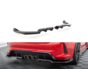 Maxton Design Central Rear Splitter (with vertical bars) V.2 Honda Civic Type-R Mk 11