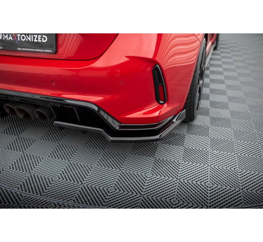 Maxton Design Central Rear Splitter (with vertical bars) V.2 Honda Civic Type-R Mk 11