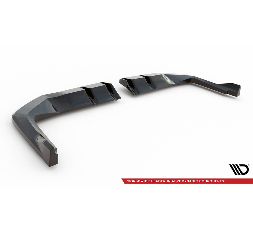 Maxton Design Central Rear Splitter (with vertical bars) V.2 Honda Civic Type-R Mk 11