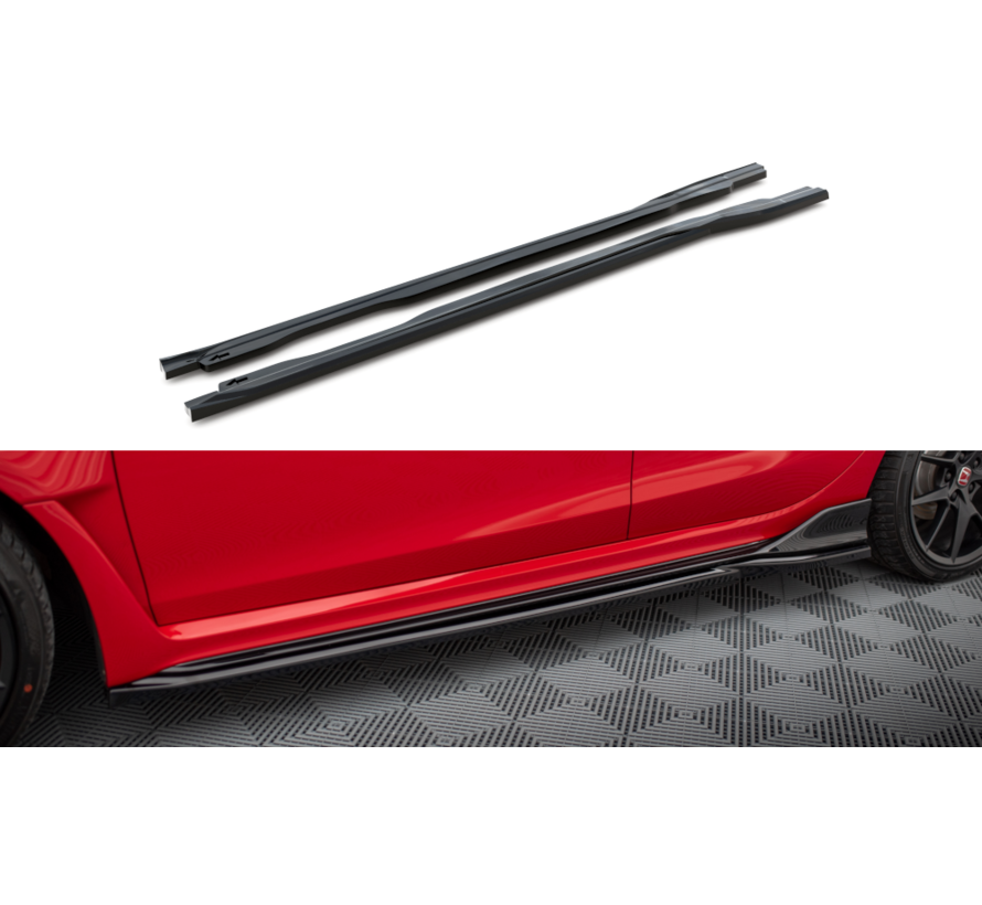 Maxton Design Side Skirts Diffusers V.1 Honda Civic Type-R Mk 11