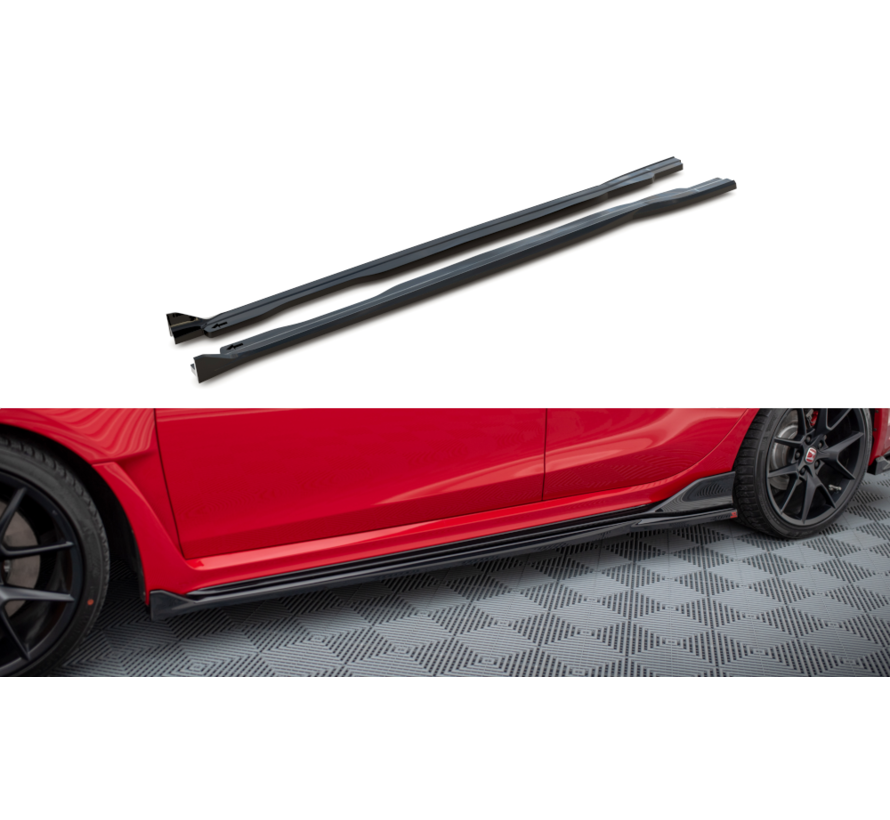 Maxton Design Side Skirts Diffusers V.2 Honda Civic Type-R Mk 11